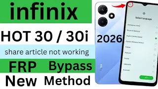 infinix hot 30, 30i Frp bypass 2026 | infinix hot 30/30i google Frp bypass 2026