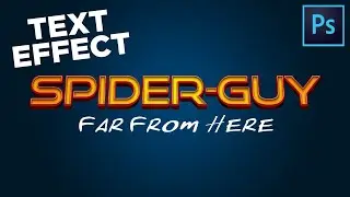 How to Create SPIDER-MAN Text-Effect + Mockup-Template || Photoshop-Tutorial
