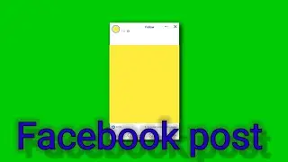 Facebook post green screen video|| fb post green screen|| green screen video fb