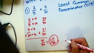 LCD using Prime Factorization to Add   Subtract Fractions with Uncommon Denominators