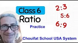 Math Ratio Practice Grade 6 Chouifat School USA System with Yassin