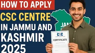 How To Apply CSC Centre In Jammu And Kashmir 2025