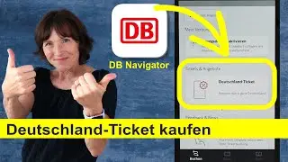 Deutschland-Ticket: Start your subscription with the DB Navigator app and online banking.
