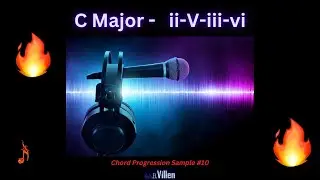 C Major ii V iii vi - Common Chord Progressions Chill Piano & Violin | Music Theory 140 BPM