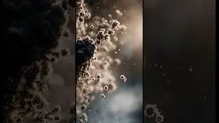 Extreme Closeup Of A Dust Particle