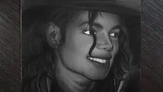 Drawing Michael Jackson :) / Рисуем Майкла Джексона