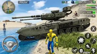 Amazing Spider Superhero Army Tank in Open World Game - Android Gameplay