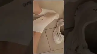Gummibears in socks and white Fila Disruptor