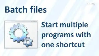 Open Multiple Applications With A Single Click