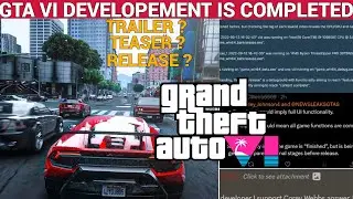 GRAND THEFT AUTO 6 DEVELOPMENT IS FULLY COMPLETE😄| ANNOUNCEMENT SOON |