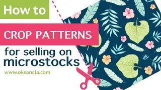How to crop vector repeat pattern artwork for uploading to microstock  websites