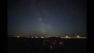 Таймлапс Млечного пути, грозы и серебристых облаков