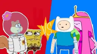 MUGEN - Spongebob and Sandy VS Finn & Princess Bubblegum