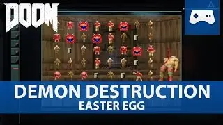 Doom 2016 - Demon Destruction - Mini Game Easter Egg / Time Well Spent Challenge Guide