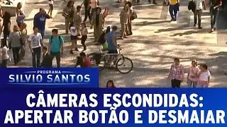 Câmeras Escondidas (24/04/16) - Apertar botão e Desmaiar