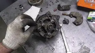 TOYOTA SRINTER MARINO 4A GE. Замена подшипников генератора.