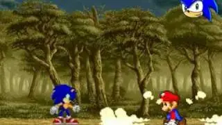 Funny! Sonic vs Mario Fight