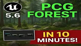 How i made  a PCG Forest in Unreal Engine 5.6 in 10 Minutes