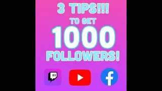 How to get 1000 followers streaming!