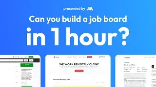 Can you build a job board in only 1 hour? | Memberstack Template Speedrun