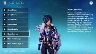 all kaeya english voice lines