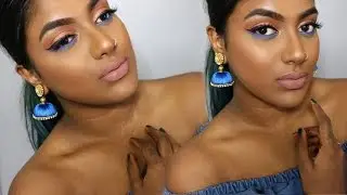 INDIAN INSPIRED POP OF COLOUR MAKEUP TUTORIAL | Limitlessbwl