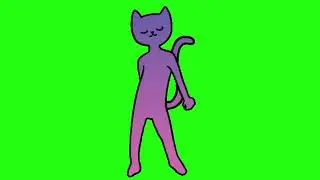 ✔️GREEN SCREEN EFFECTS: funny purple cat dance