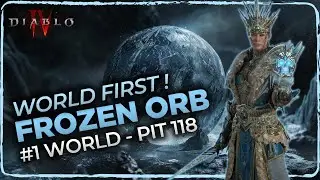 Diablo 4 | Sorcière Orbe Gelée World First !? Pit 118 (edit : 128 now) 🔥