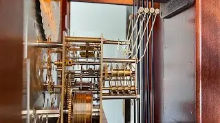 Grandfather Clock Hammers Striking the Chime Rods