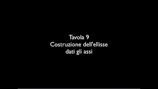 Tavola 9 - Costruzione dell'ellisse