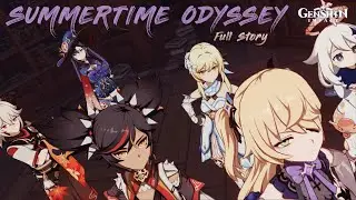 Genshin Impact 2.8 (ENG) - Summertime Odyssey | Story with No Exploration | No Commentary