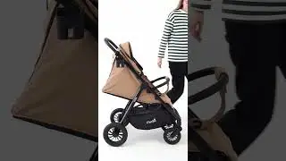 Как сложить детскую коляску с механической спинкой
