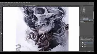 Photoshop para tatuadores - Como sobrepor uma imagem sobre outra