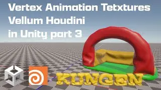 Vat Vertex Animation Textures Vellum Houdini in Unity part 3