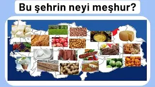 Hangi şehrin neyi meşhur. İller ve meşhur şeyleri. Bulmaca test.