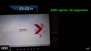 Windows HDD frente a SSD en Toshiba 2010