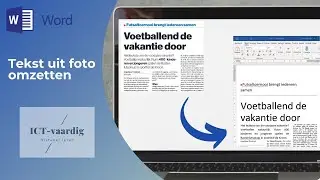Word - Tekst uit foto omzetten naar Word