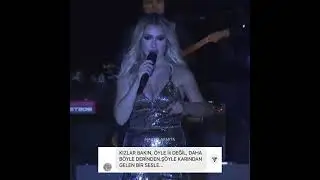 Hadise'nin konserdeki güldüren konuşmaları