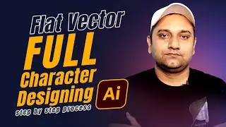 Flat Character Designing Full Process from Concept to Final