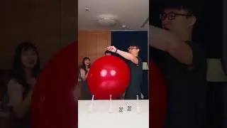 One of the tubes will POP the BIG balloon! Lemon oil!💥🎈😱