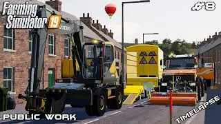 New equipment & fixing broken road | Public Work Sandy Bay | Farming Simulator 19 | Episode 8