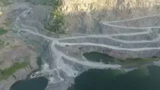 Кременчугский Гранитный Карьер с высоты