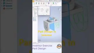 Inventor Part Design Tutorial 🔧 | 3D Modeling Practice for Beginners