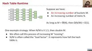 Hashing, Video 6   Hash Table Performance and Resizing