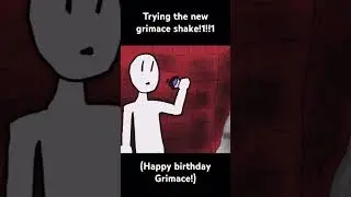 Trying out the new Grimace shake!1!!1!(happy birthday Grimace)
