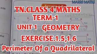 TN class 4 maths chapter 1 geometry/exercise.1.5and 1.6/perimeter of the shapes/marrs maths