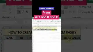 Awesome Tips - Data Entry Form in Excel 