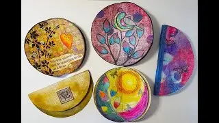 NEW IDEA - Round Art Journal / Mini Album / Greeting Card