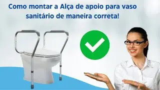 Barra de apoio para vaso sanitário Mobil. Montagem simples e rápida.