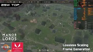 Manor Lords | AMD Ryzen 3 3200U Vega 3 | LSFG